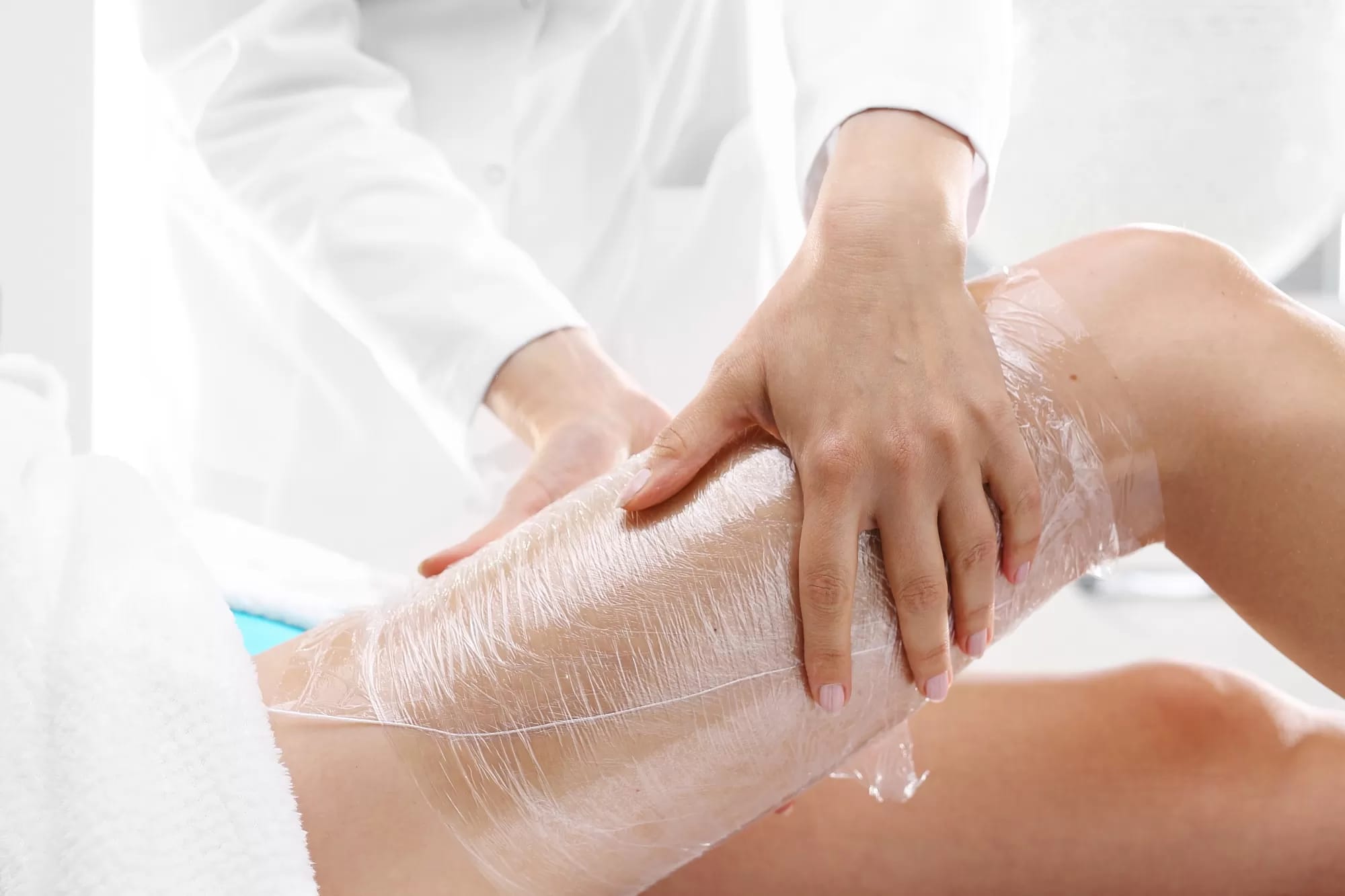 Body contouring wrap for legs in armagh