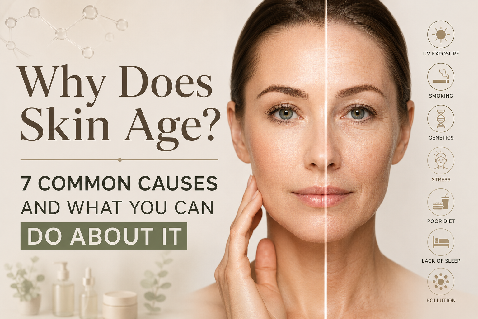 why does skin age